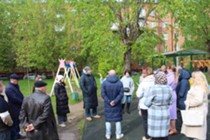 Изображение к новости Встреча с жителями дома 17 по улице Вокзальная